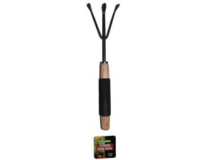 Bulk HX457 Wooden Handle 3 Prong Rake