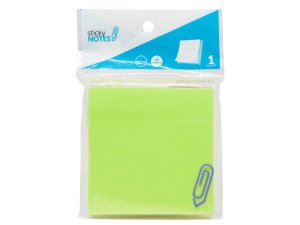 Bulk CI133 3quot; X 3quot; Neon Green Sticky Notes