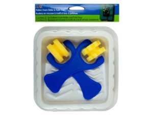 Bulk SC657 Foam Paint Roller  Paint Tray 3 Pc Set