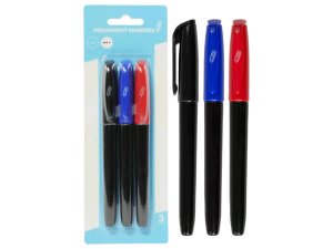 Bulk CI179 Permanent Markers, Blackbluered (3pk)