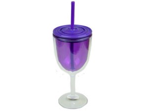 Bulk BK107 12oz Purple Wine Sipper