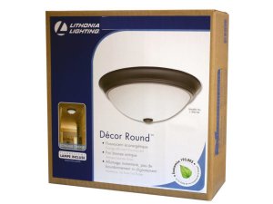 Bulk HD060 Lithonia Lighting Decor Round Flush Mount Bronze