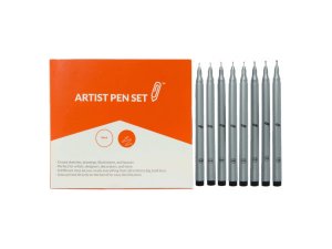 Bulk CI193 8-piece Artist Pen Set, Assorted Sizes