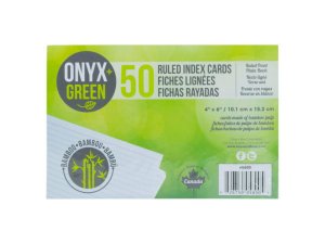 Bulk OR433 50 Pack 4quot; X 6quot; Ruled Bamboo Paper Index Cards