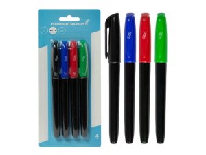 Bulk CI180 Permanent Markers, Blackblueredgreen (4pk)