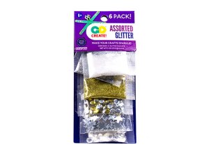 Bulk SC633 6 Pack Assorted Glitter And Spangles