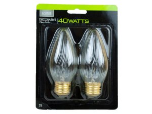 Bulk HD153 2 Pack 40w A15 Decorative Soft White Bulbs