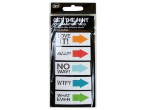 Bulk MK238 Get The Hint Exclamation Sticky Note Tags