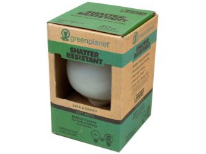 Bulk HD126 Green Planet Shatter Resistant 40 Watt Replacement Vanity B