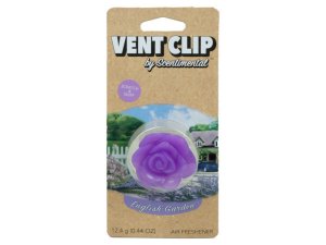 Bulk CA325 English Garden Vent Clip Air Freshener