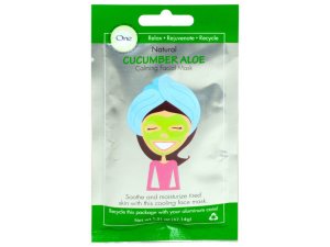 Bulk MK245 Cucumber Aloe Facial Mask In Countertop Display