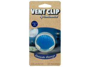 Bulk CA324 Seaside Breeze Vent Clip Air Freshener