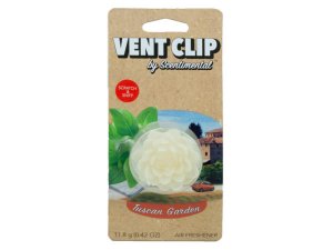 Bulk CA327 Tuscan Garden Vent Clip Air Freshener