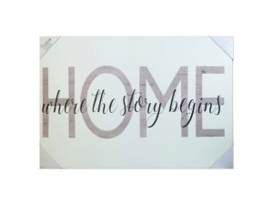 Bulk KM302 24x36 Leather Canvas Wall Art In Assorted Home Phrases