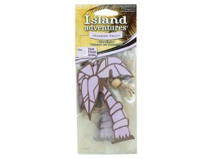 Bulk EN529 3 Pk Island Adventures Passion Fruit Palm Tree Air Freshene