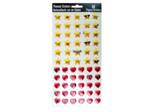 Bulk SC650 60-pack Heart  Star Stickers