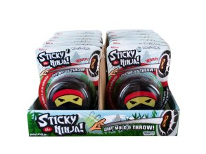 Bulk DI651 Ninja Sticky Throw Toy In Countertop Display