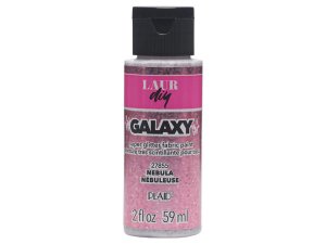 Bulk PH526 2 Oz Glitter Fabric Paint In Nebula Pink