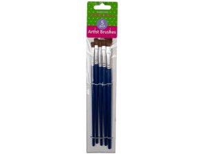 Bulk MM101 5 Piece Craft Paint Brushes