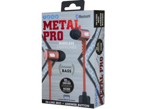 Bulk EN568 Ipop Metal Pro Red Bluetooth Earphones With Case