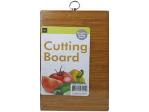 Bulk HC418 Rectangle Wood Cutting Board With Hanging Loop Hook