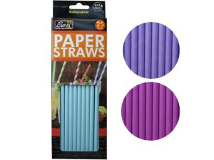 Bulk GE093 25 Pack Paper Drinking Straws