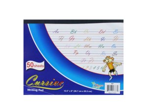 Bulk SC672 50 Sheet Cursive Writing Pad