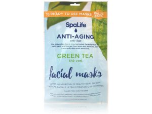 Bulk UU921 10 Pack Anti-aging Green Tea Facial Masks