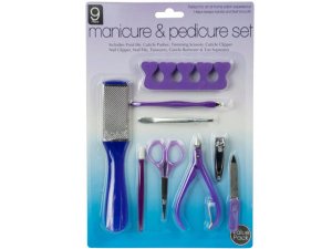 Bulk BI986 9 Piece Mini-pedi Set