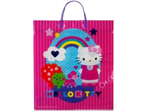 Bulk HA483 Hello Kitty Plastic Tote Bag