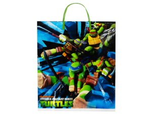 Bulk HA487 Teenage Mutant Ninja Turtles Plastic Tote Bag