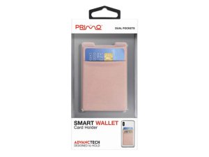 Bulk EN606 Primo Pink Dual Pocket Smart Wallet Card Holder