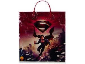 Bulk HA486 Superman Plastic Tote Bag