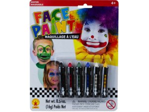 Bulk HA491 6pc Face Paint Sticks Set