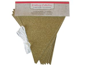 Bulk AF678 Gold Glitter Banner Kit