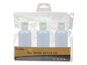 Bulk CA380 Carry On 3oz Travel Bottle Set