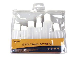 Bulk CA381 Carry On 13pc Travel Bottle Set