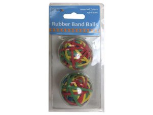 Bulk EC362 2 Pack Rubber Band Balls In Assorted Colors