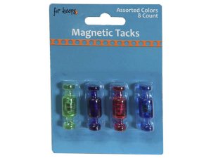 Bulk EC368 8 Count Magnetic Tacks In Assorted Colors