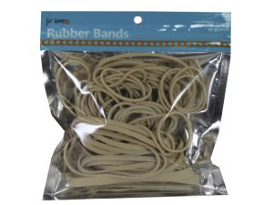 Bulk EC366 Natural Color Rubber Bands In Assorted Sizes