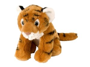 Bulk DI669 8quot; Plush Sitting Tiger