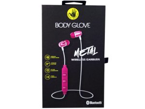 Bulk EC334 Body Glove Metal Pink Bluetooth Earbuds