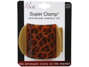 Bulk KA614 Mia Beauty Super Clamp In Leopard Print