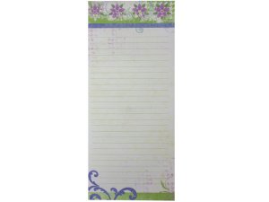 Bulk CS089 Azure Blooms Magnetic Notepad