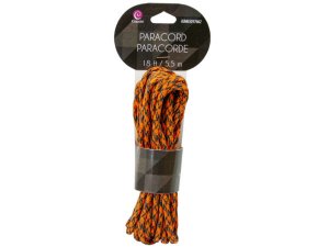 Bulk FD230 18 Ft Paracord- Orange And Black