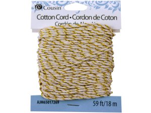 Bulk FD248 59 Ft Cream And Gold Cord