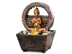 Bulk AF690 Small Tranquil Buddha Fountain With Led Lights