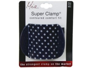 Bulk KA617 Mia Beauty Super Clamp In Polka Dot Pattern