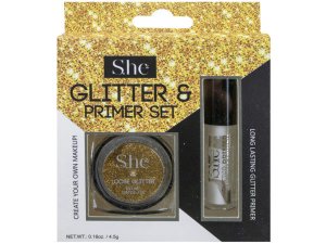 Bulk MK284 Gold Glitter With Primer Set