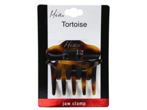 Bulk KA622 Mia Beauty Jaw Clamp Acrylic Tortoise